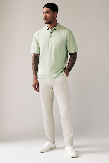 Light Stone Slim Fit Stretch Chinos Trousers