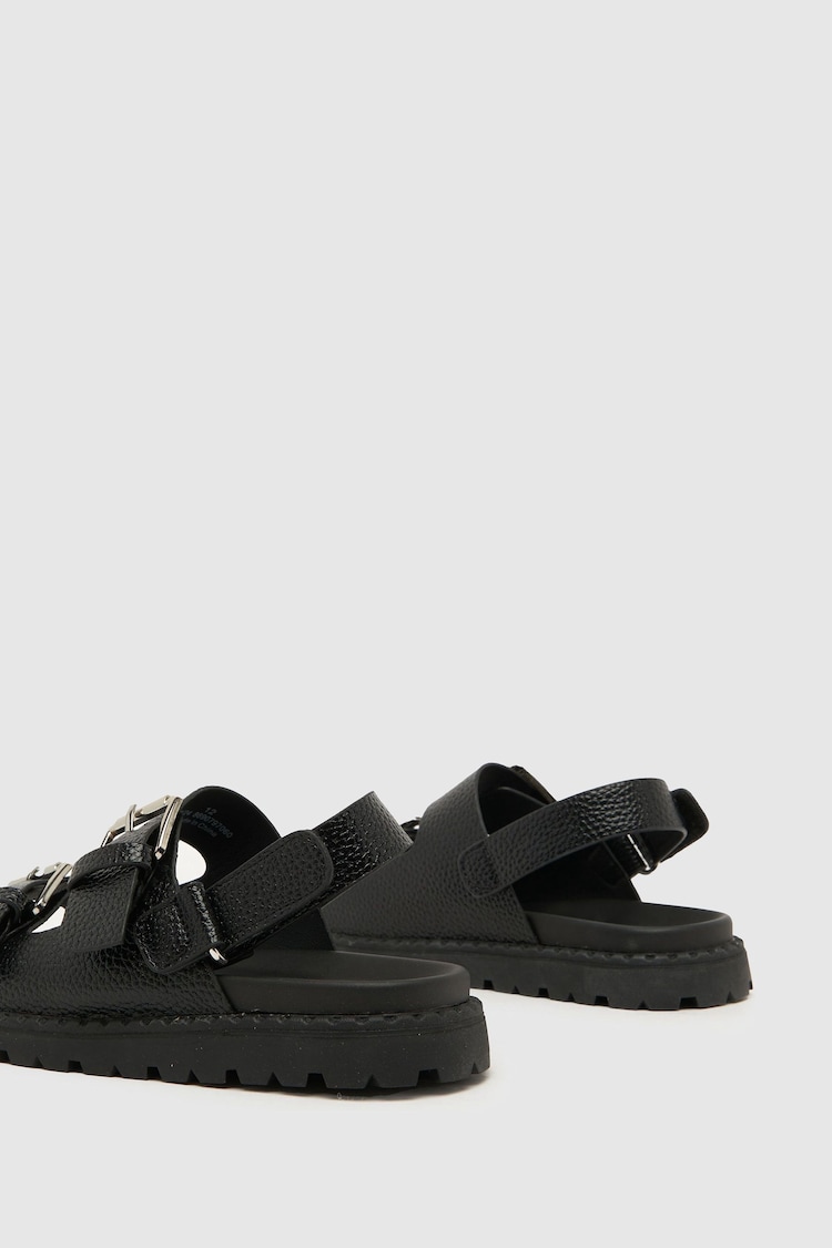 Schuh Junior Tyra Chunky Footbed Black Sandals - Image 4 of 4