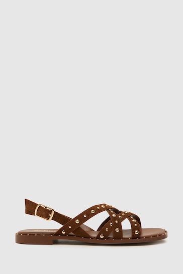Schuh Thelma Studded Suede Sandals