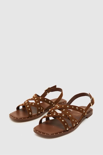 Schuh Thelma Studded Suede Sandals