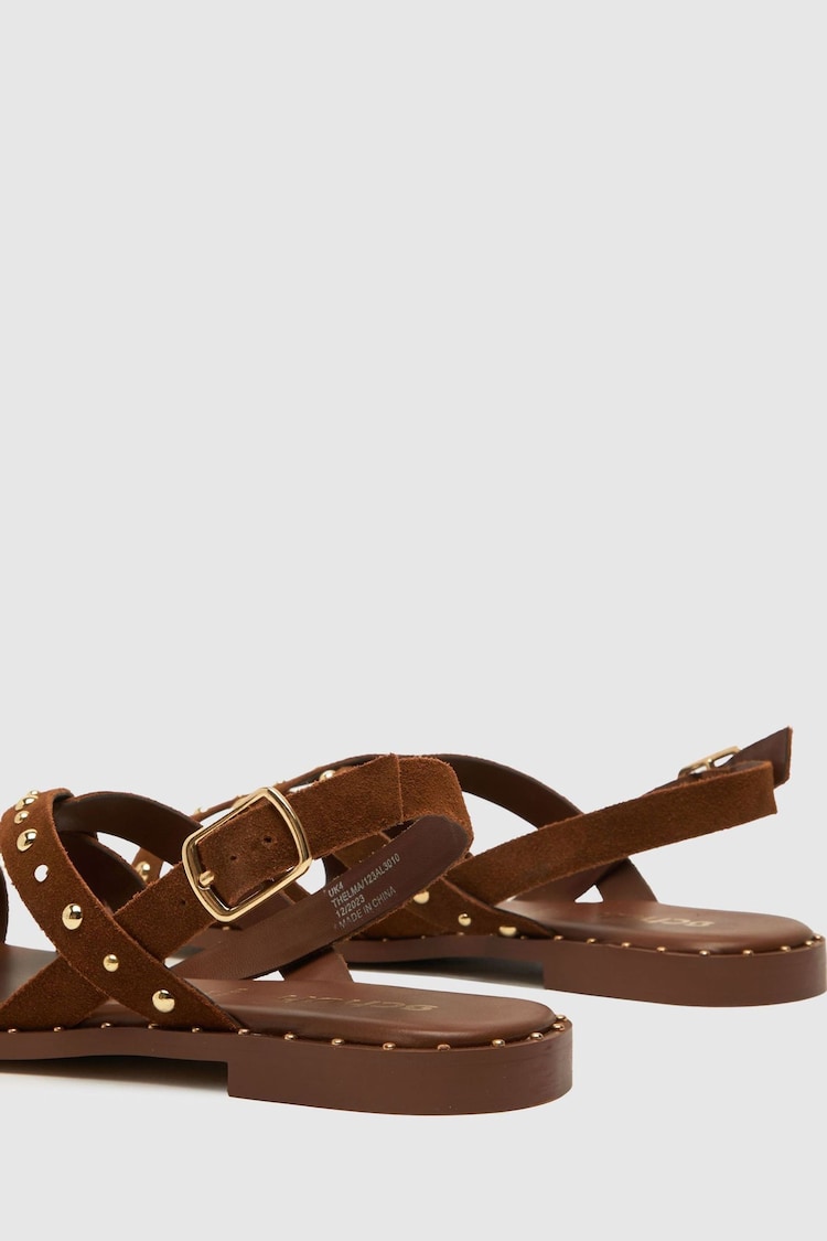 Schuh Thelma Studded Suede Sandals - Image 4 of 4