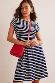 Boden Ivory/Blue Amelie Jersey Dress - Image 1 of 5