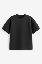 Black Relaxed Fit Heavyweight T-Shirt (3-16yrs) - Image 1 of 3