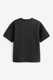 Black Relaxed Fit Heavyweight T-Shirt (3-16yrs) - Image 2 of 3
