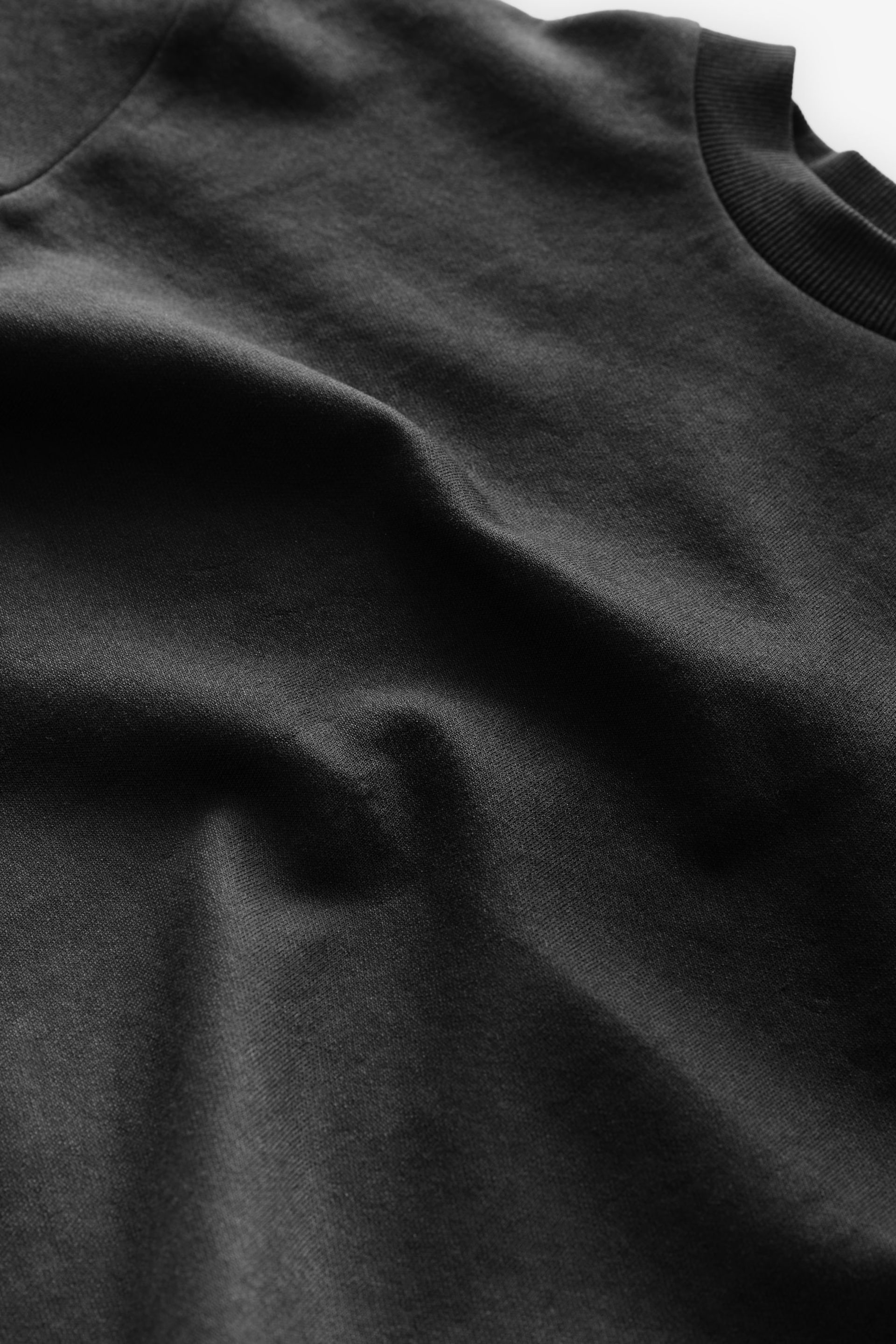 Black Relaxed Fit Heavyweight T-Shirt (3-16yrs) - Image 3 of 3