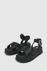 Schuh Wide Fit Tera Cross-Strap Sandals - Image 3 of 4