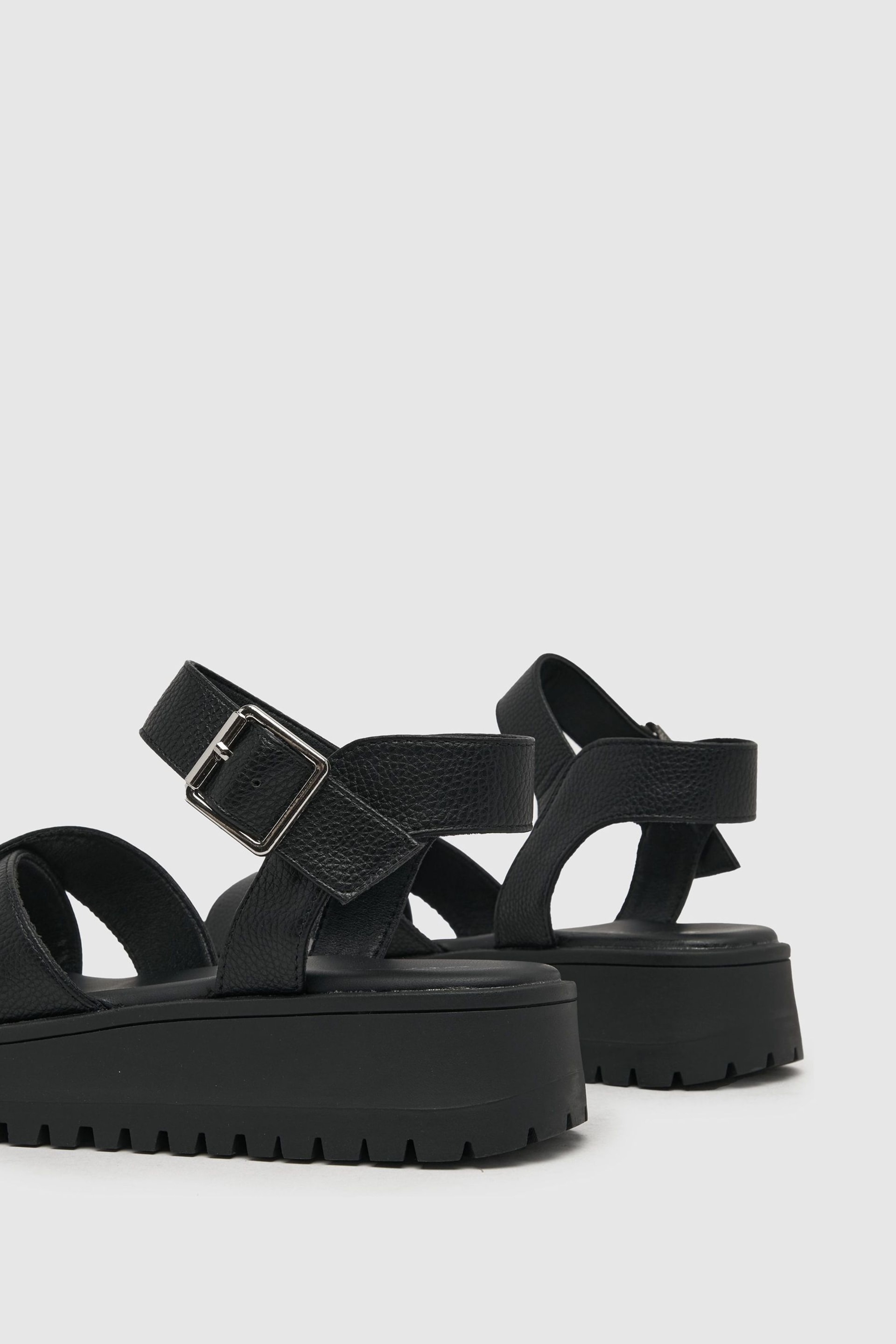 Schuh Wide Fit Tera Cross-Strap Sandals - Image 4 of 4
