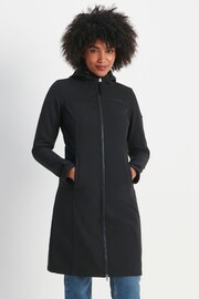 Tog 24 Black Marina Extra Long Softshell Jacket - Image 1 of 9