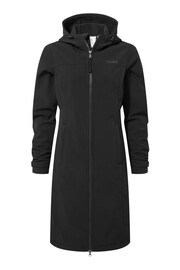 Tog 24 Black Marina Extra Long Softshell Jacket - Image 9 of 9