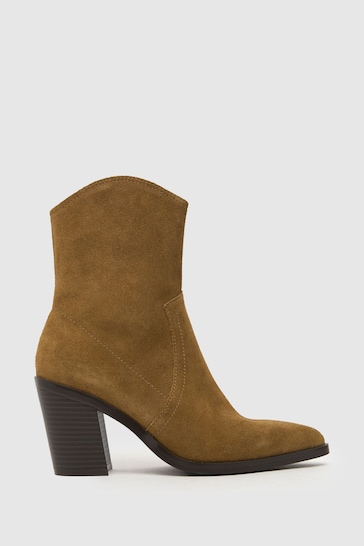 Schuh Angelo Suede Western Brown Boots