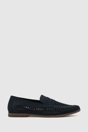 Schuh Blue Reem Woven Loafers - Image 1 of 4