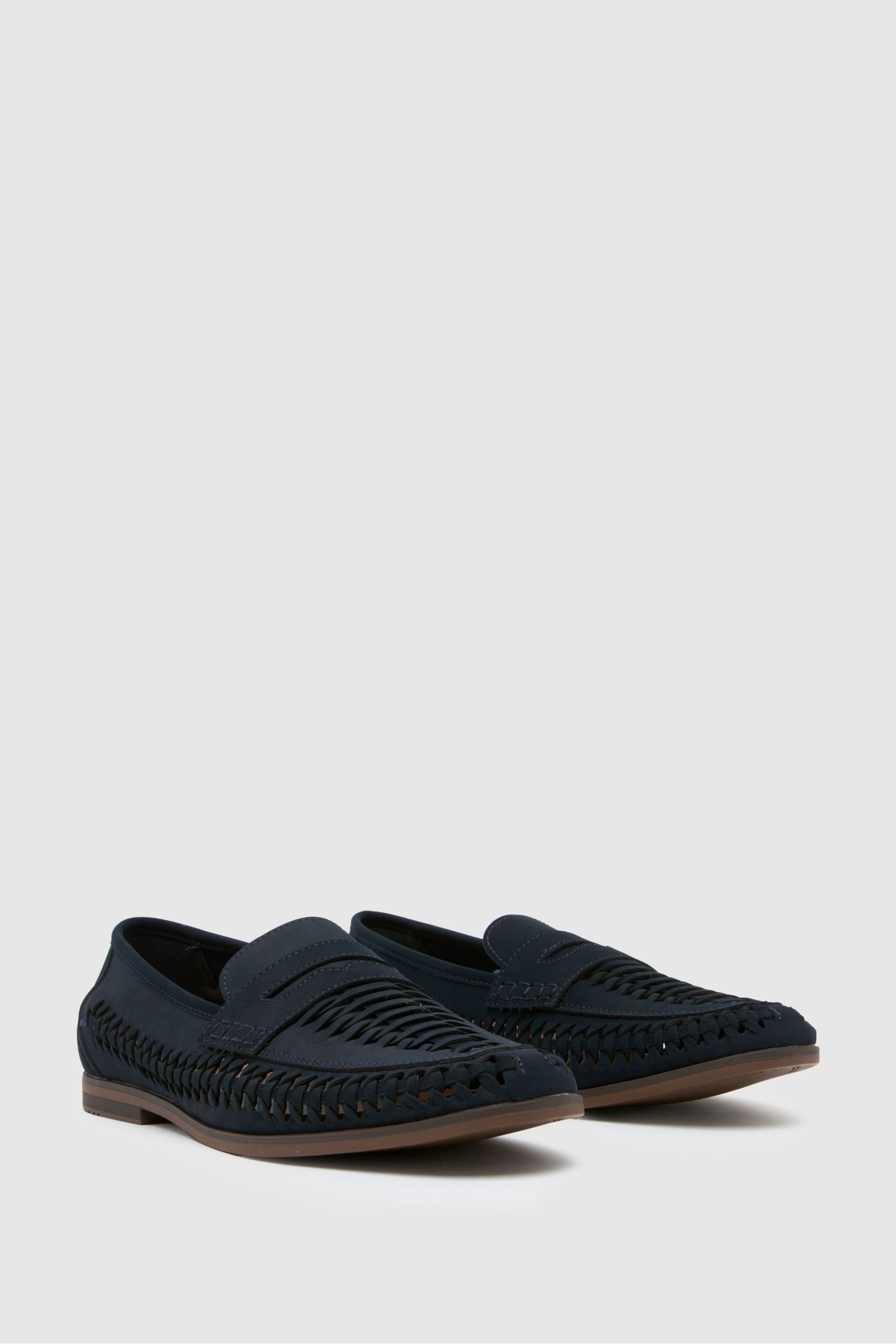 Schuh Blue Reem Woven Loafers - Image 2 of 4