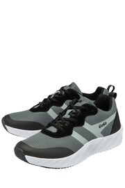 Gola Grey Lansen 2 Mesh Lace-Up Mens Training Trainers - Image 2 of 4