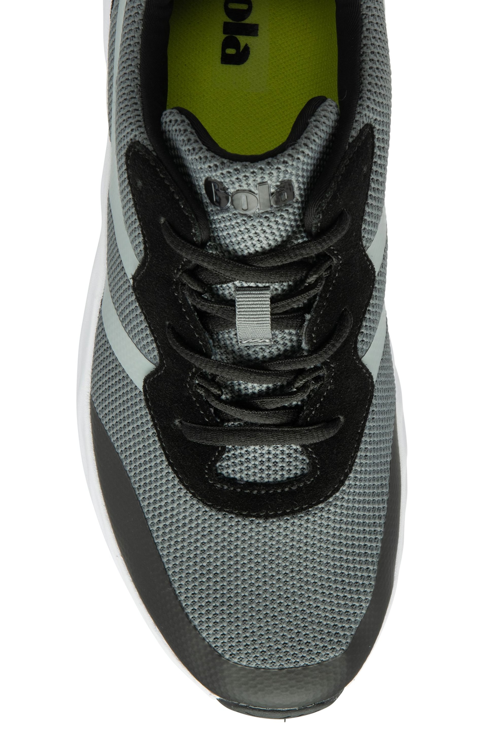 Gola Grey Lansen 2 Mesh Lace-Up Mens Training Trainers - Image 4 of 4