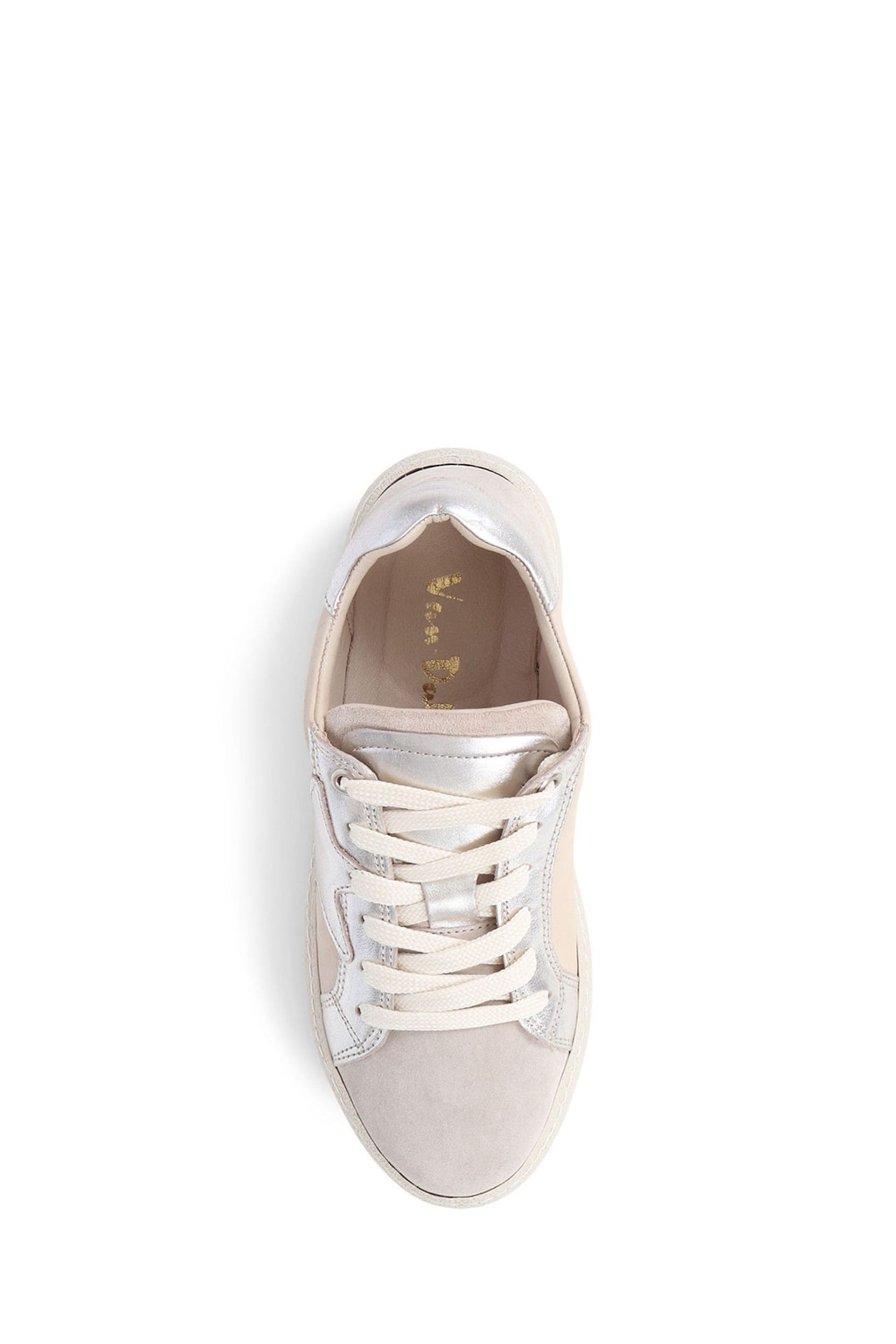 Pavers Van Dal Natural Leather Lace-Up Trainers - Image 4 of 5