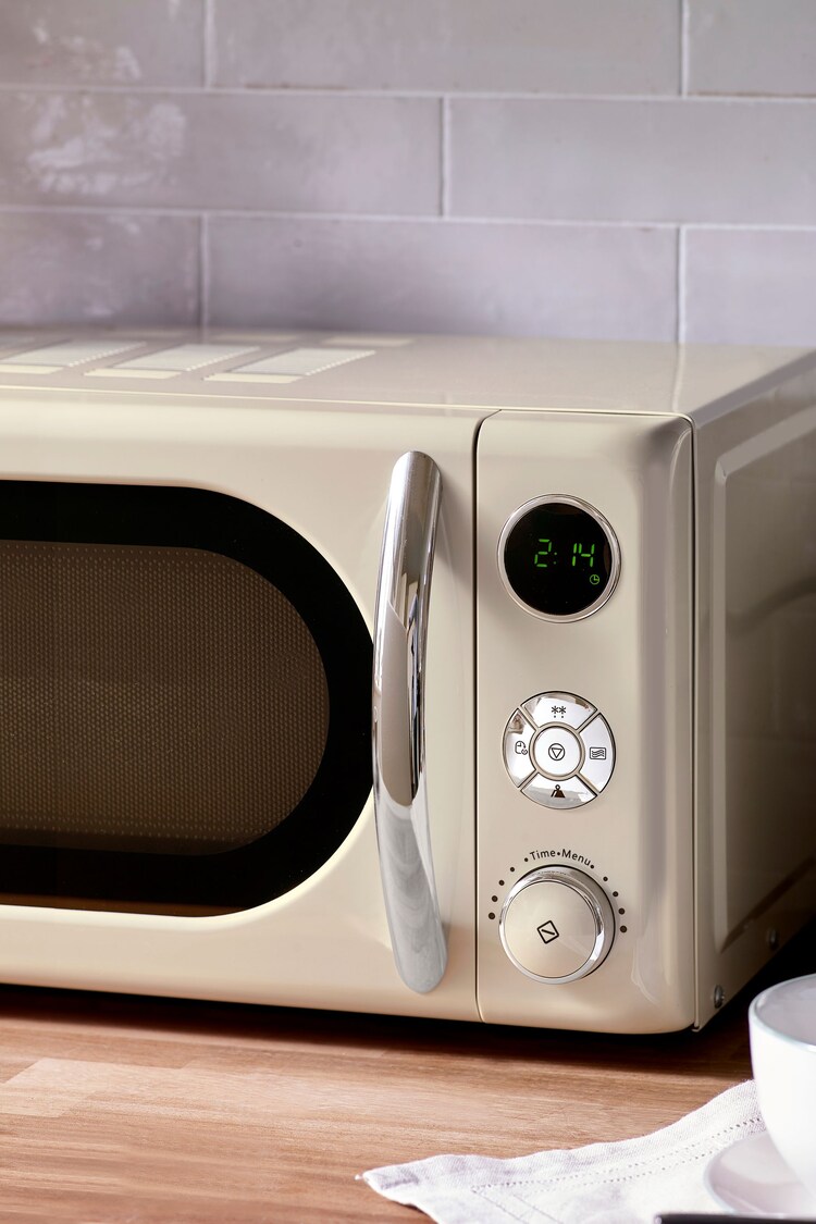 Cream Digital 800W 20L Microwave - Image 2 of 2