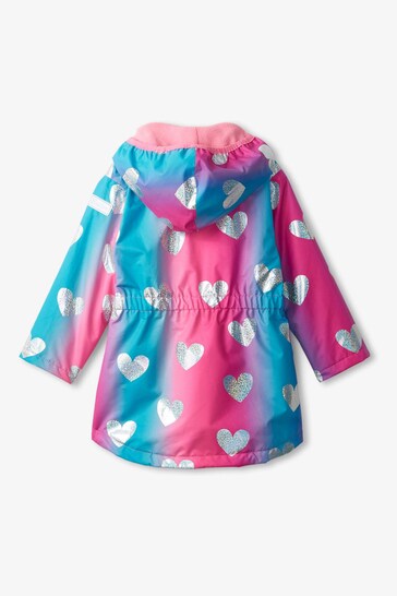 Hatley Pink Hearts Rain Jacket