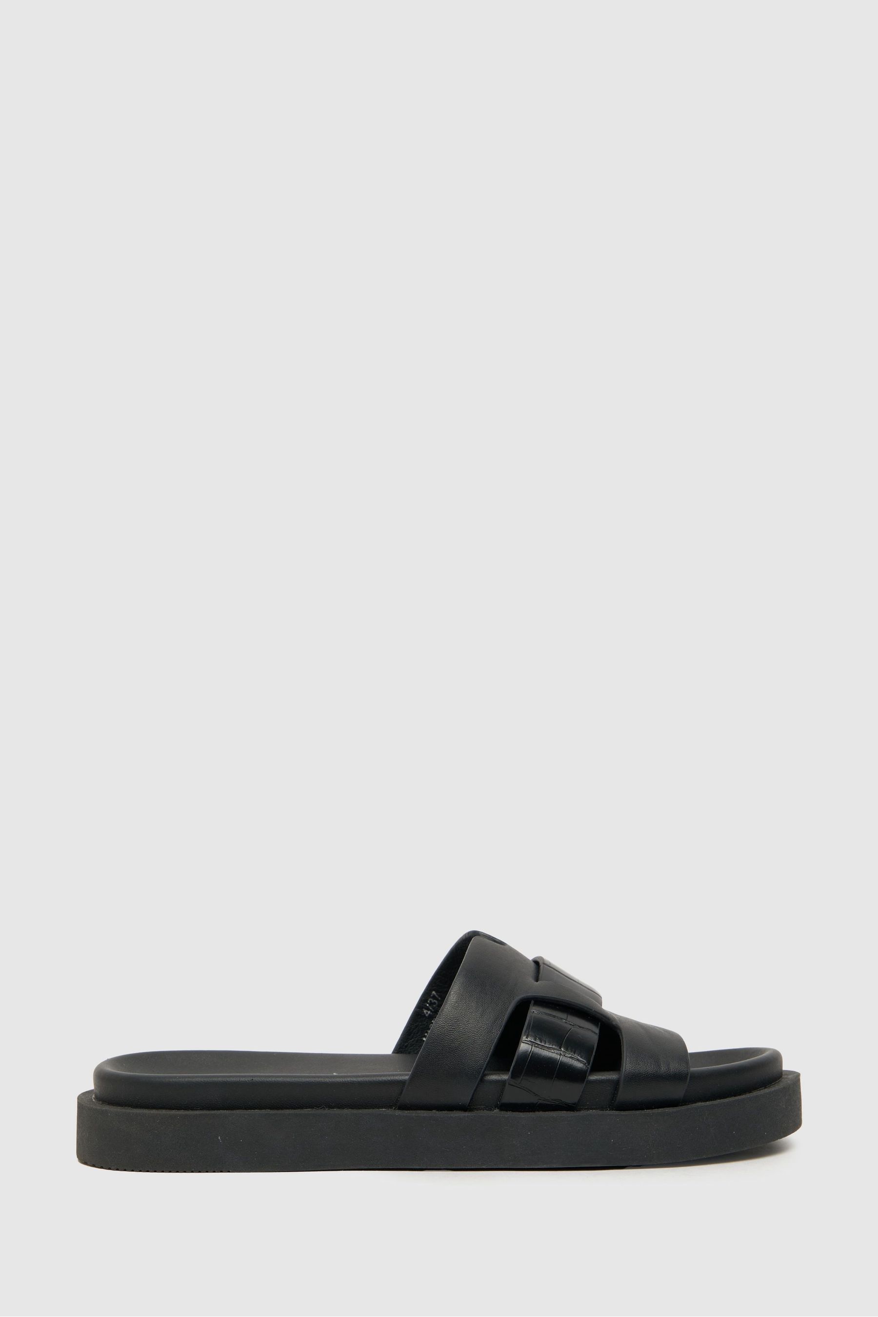 Buy Schuh Timmy Croc Effect Footbed Sandals from Next Canada