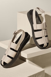 Bone Cream Premium Leather Fisherman Sandals - Image 1 of 5