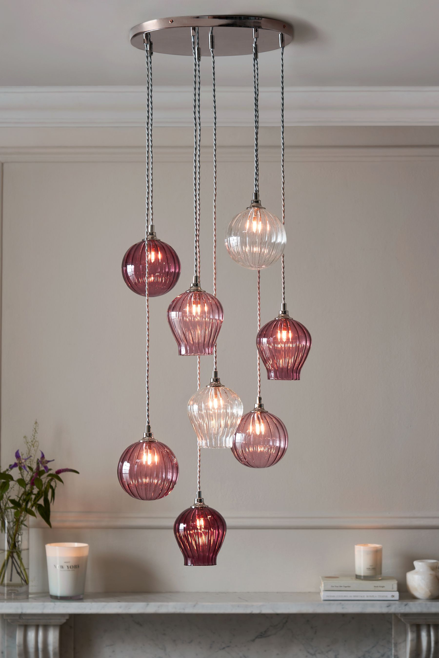 Next pink chandelier hotsell