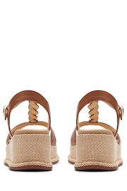 Clarks Brown Leather Kimmei Twist Sandals - Image 4 of 6