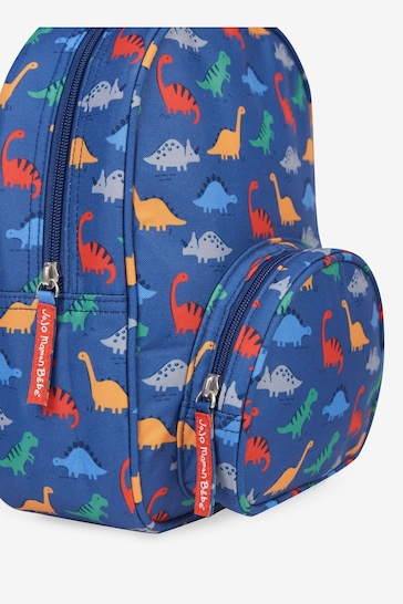 JoJo Maman Bébé Blue Dino Printed Backpack