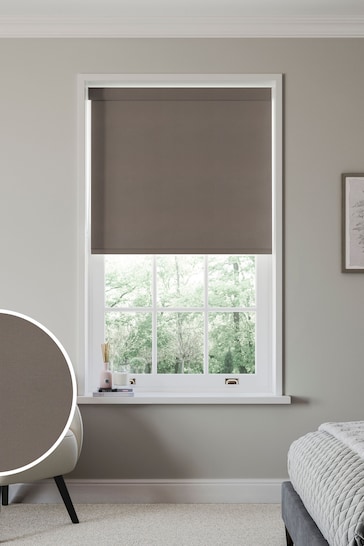 Chocolate Brown Solstice Made to Measure Blackout Roller Blind