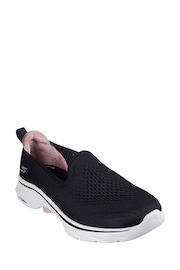 Skechers Black Womens Go Walk 7 Vina Trainers - Image 1 of 5