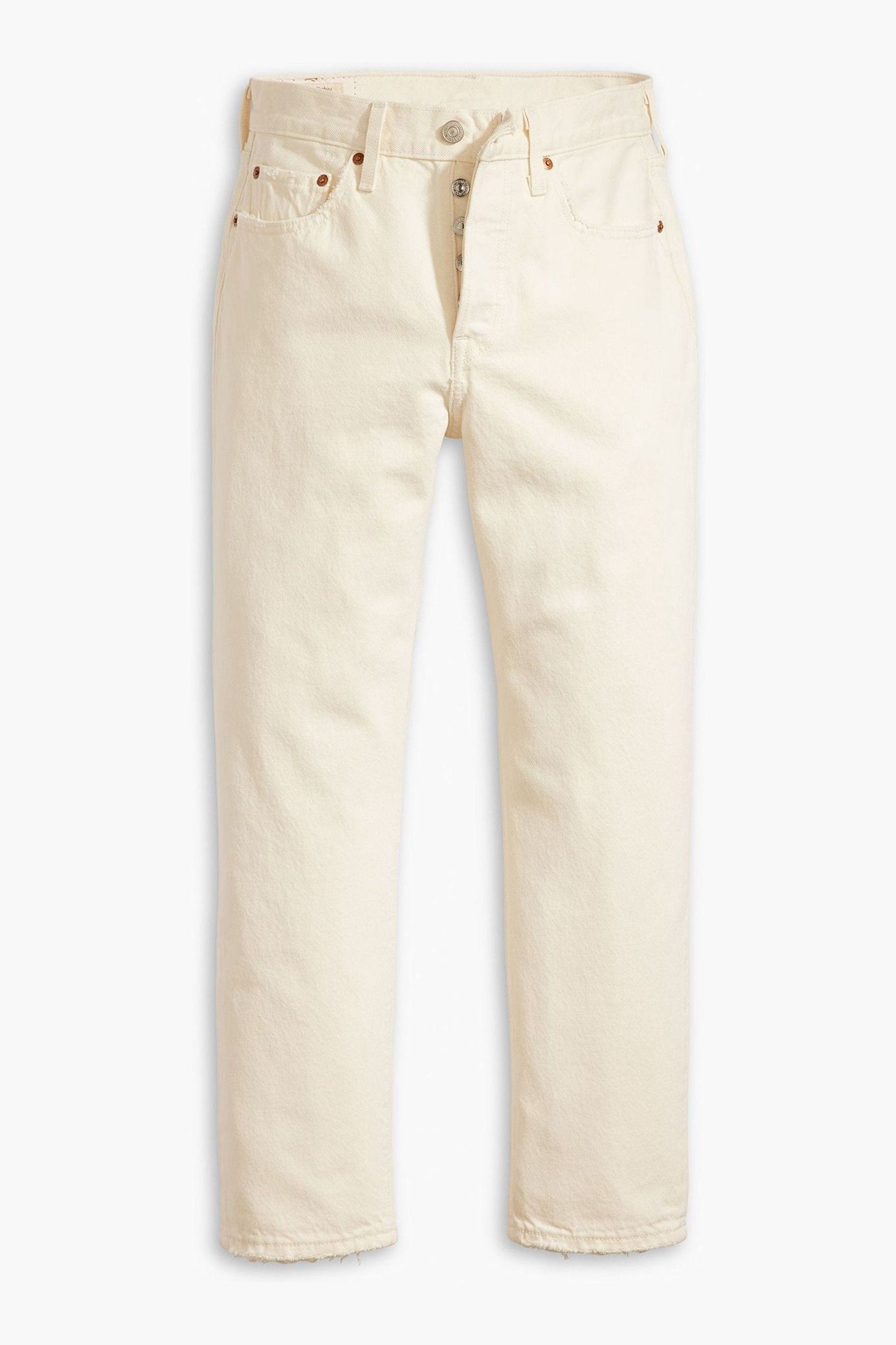 Buy Levi s White 501 Crop Jeans from Next Luxembourg