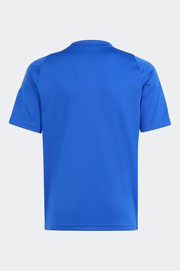 adidas Blue/White Pitch 2 Street Messi Training Jersey T-Shirt