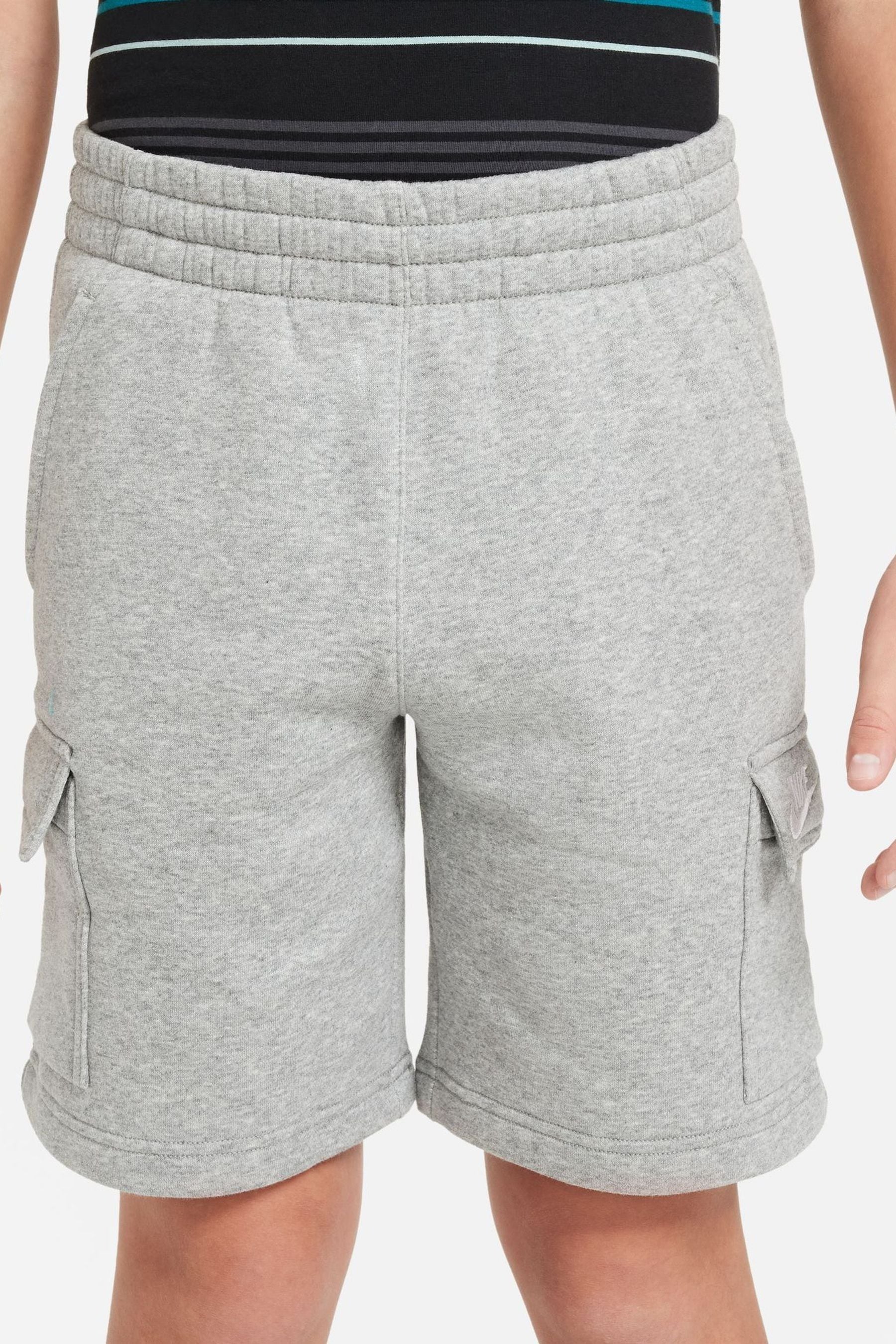 Buy Nike Dark Grey Heather Club Fleece Cargo Shorts from the Next UK online shop