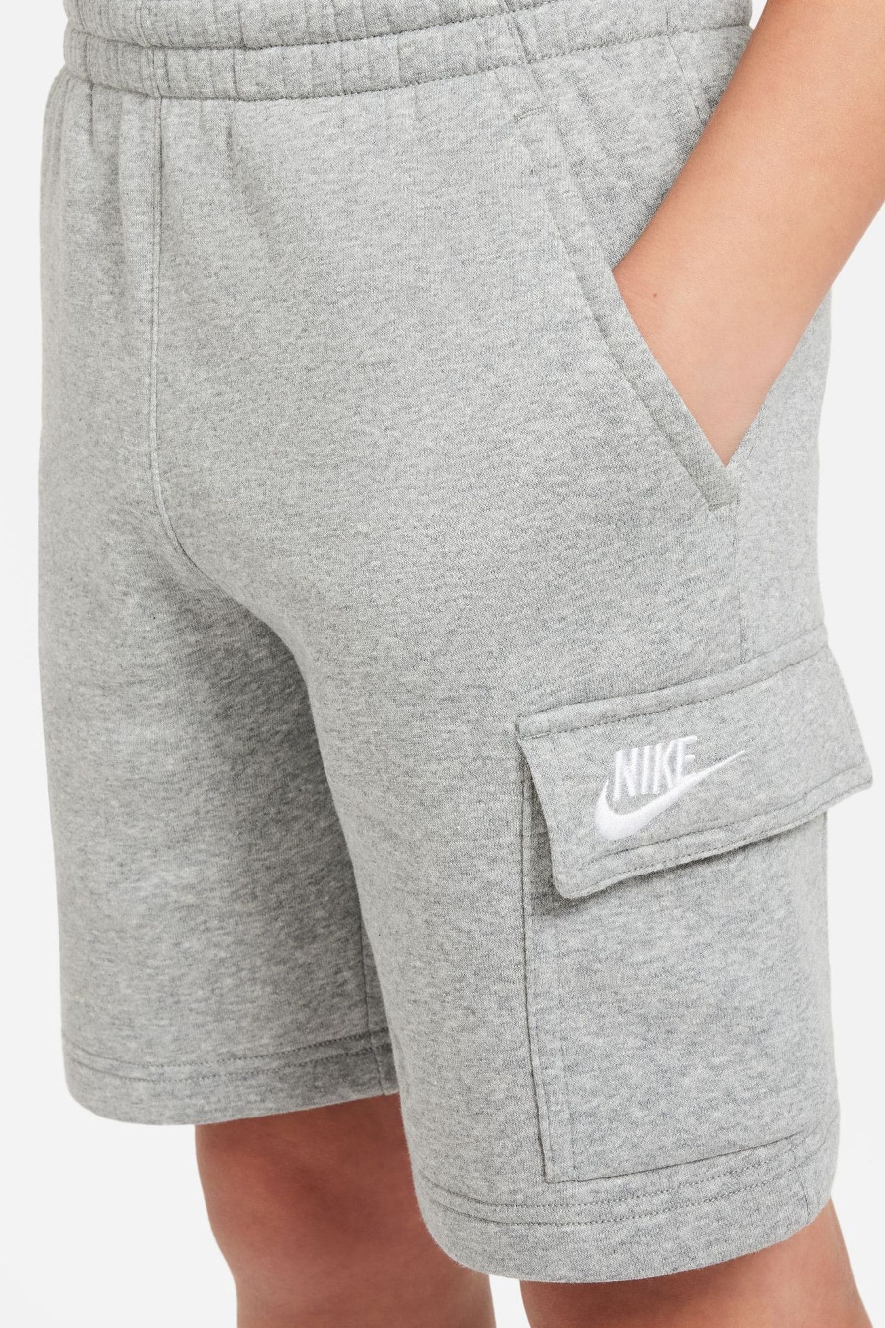 Buy Nike Dark Grey Heather Club Fleece Cargo Shorts from the Next UK online shop
