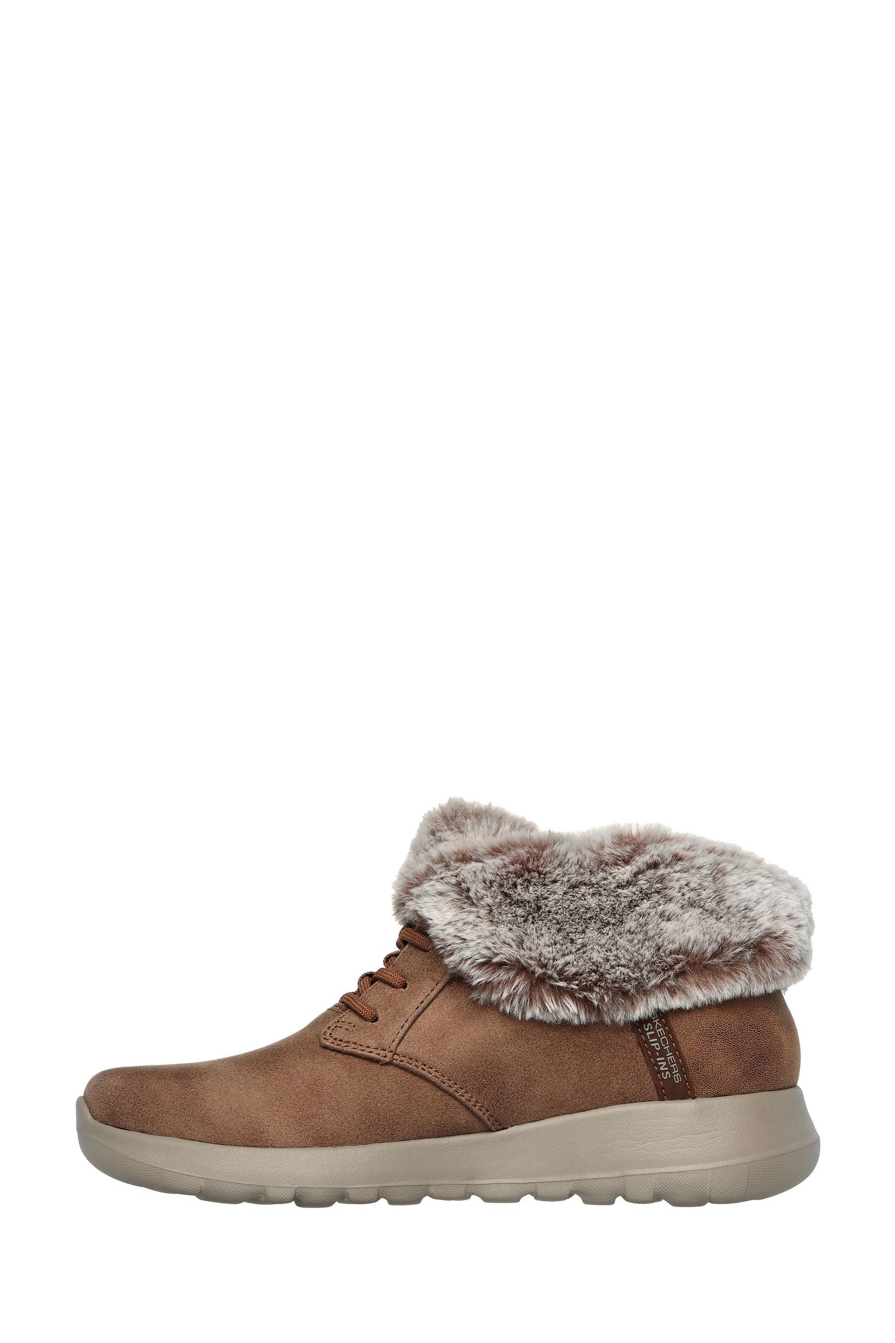 Buy Skechers Natural On The Go Joy Cozy Charm Slip In Boots from the Next UK online shop