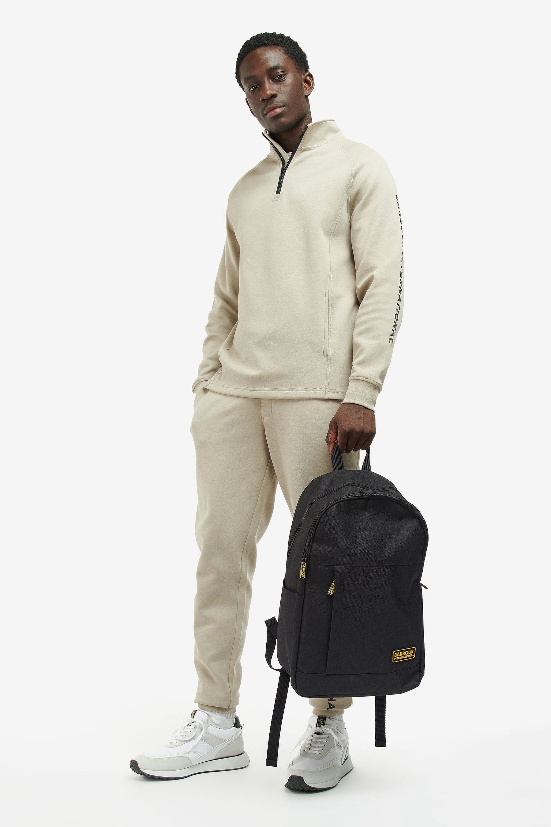 Buy Barbour International Green Racer Backpack from Next Malta