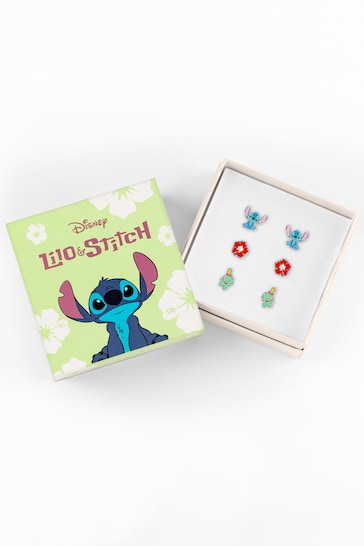Peers Hardy Disney Lilo And Stitch Trio Earrings Red Set