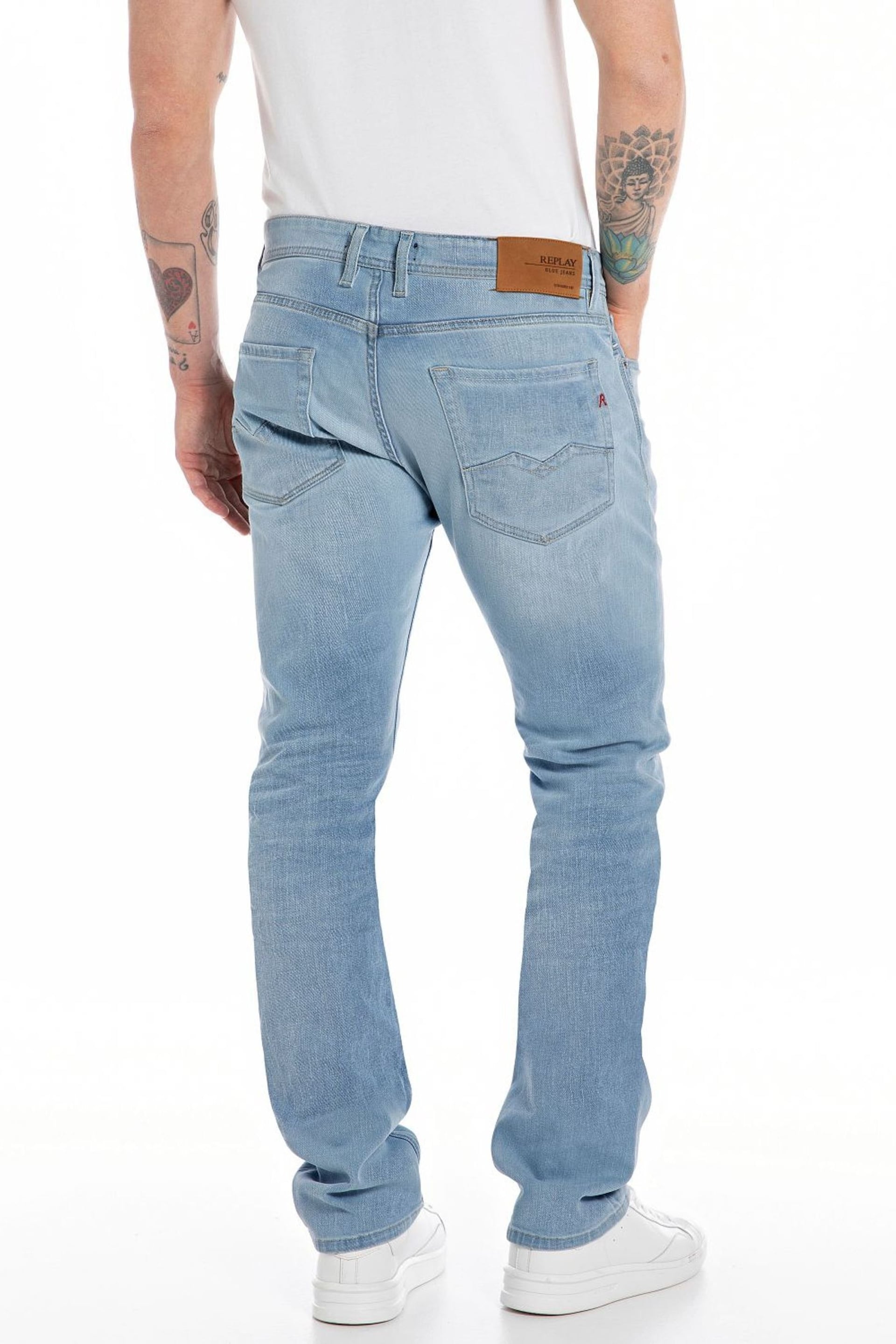 Replay Rocco Relaxed Straight Fit Jeans - Image 2 of 2