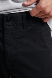 Superdry Black Officer Chino Shorts - Image 4 of 6