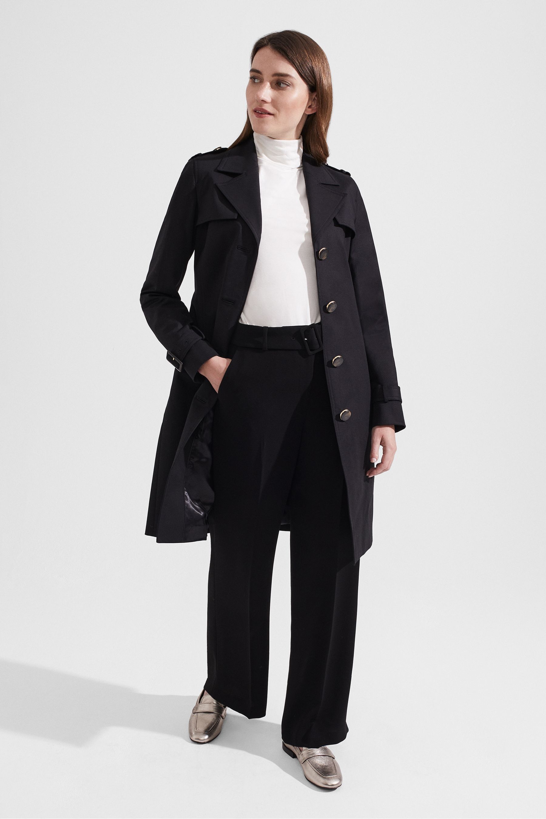 Hobbs black coat shop