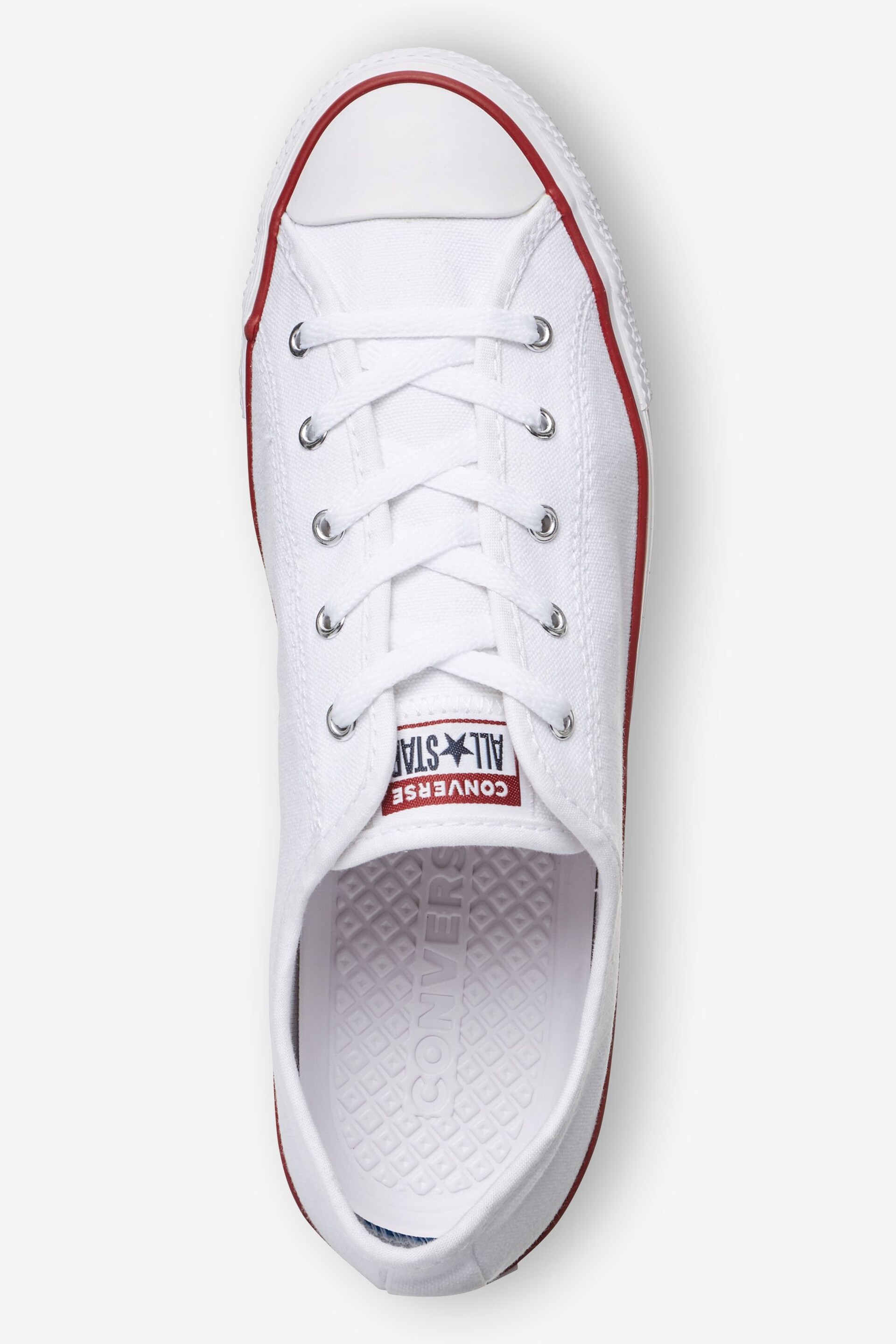 Converse White Dainty Trainers - Image 3 of 5