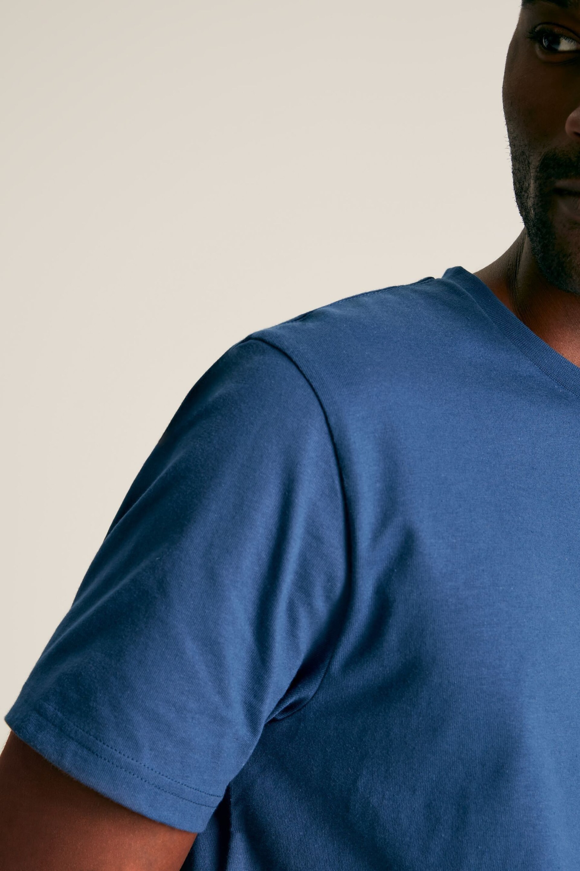 Joules Denton Blue Jersey Crew Neck T-Shirt - Image 3 of 5