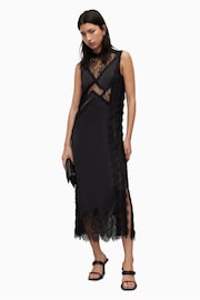 AllSaints Black Mila Dress - Image 3 of 7