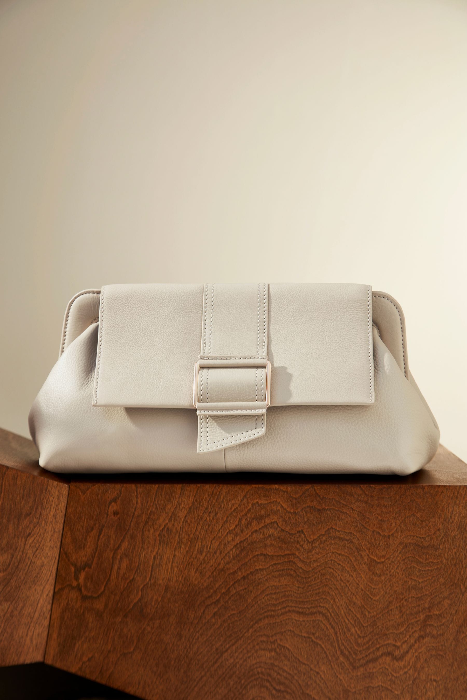 Ecru shop clutch bag
