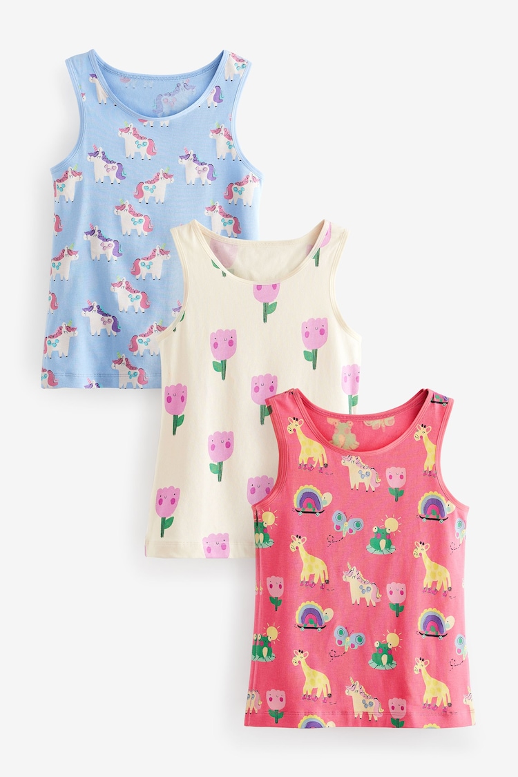 Multi Unicorn Vest 3 Pack (3-16yrs) - Image 1 of 6