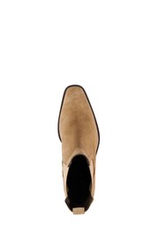 Dune London Cream Pexas Chisel Toe Low Western Boots - Image 5 of 5