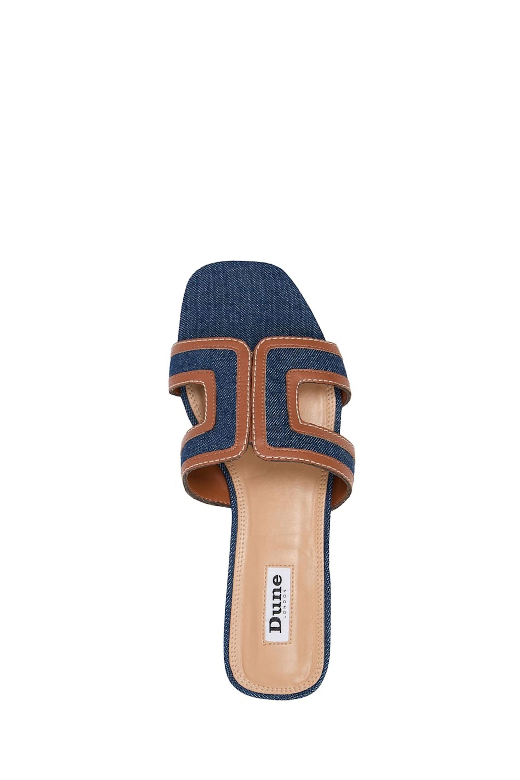 Dune blue sandals clearance