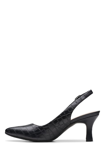 Clarks Black Leather Kataleyna Step Shoes