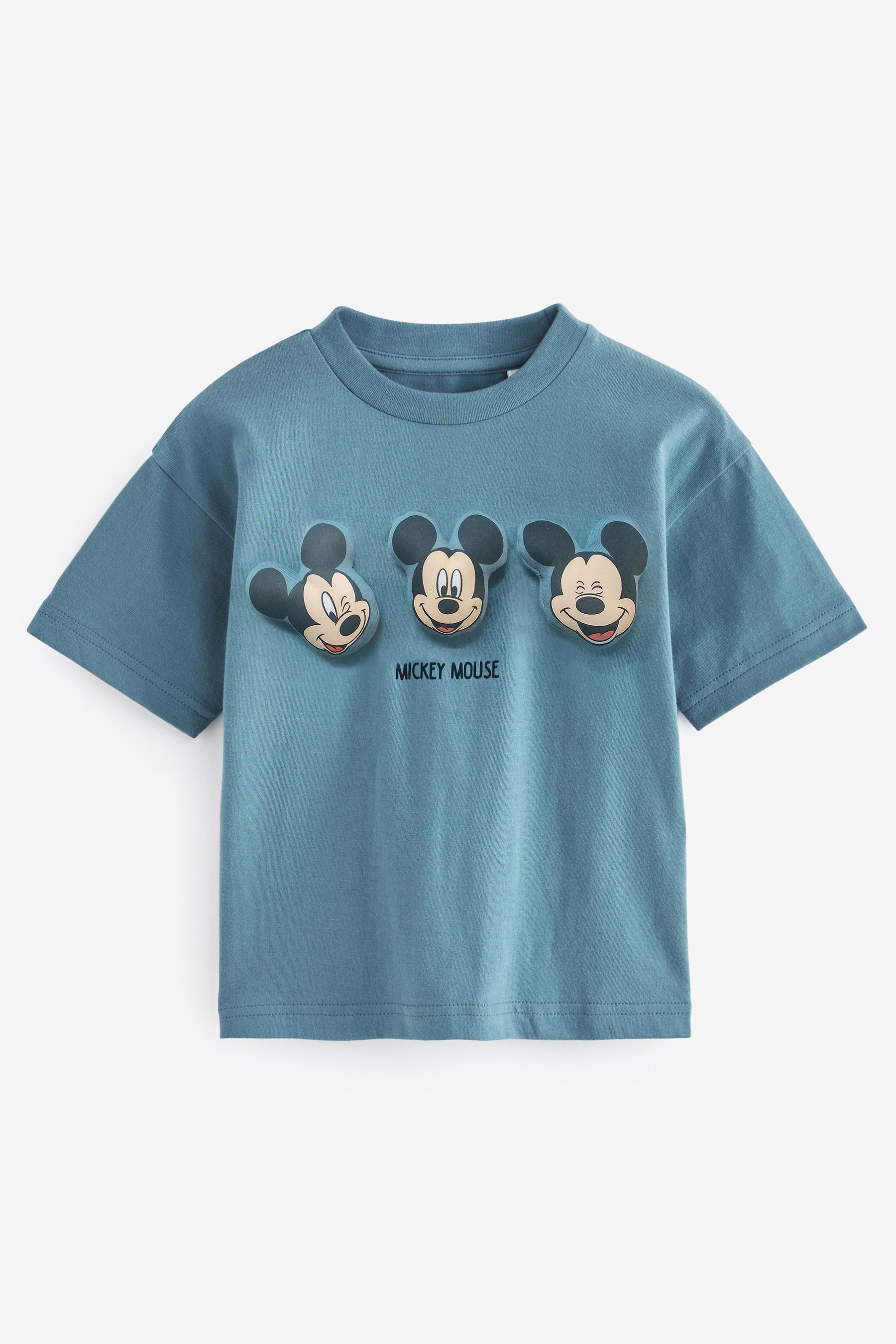 Buy Blue 100 Cotton Padded Mickey Short Sleeve T Shirt 3mths 7yrs from the Next UK online shop