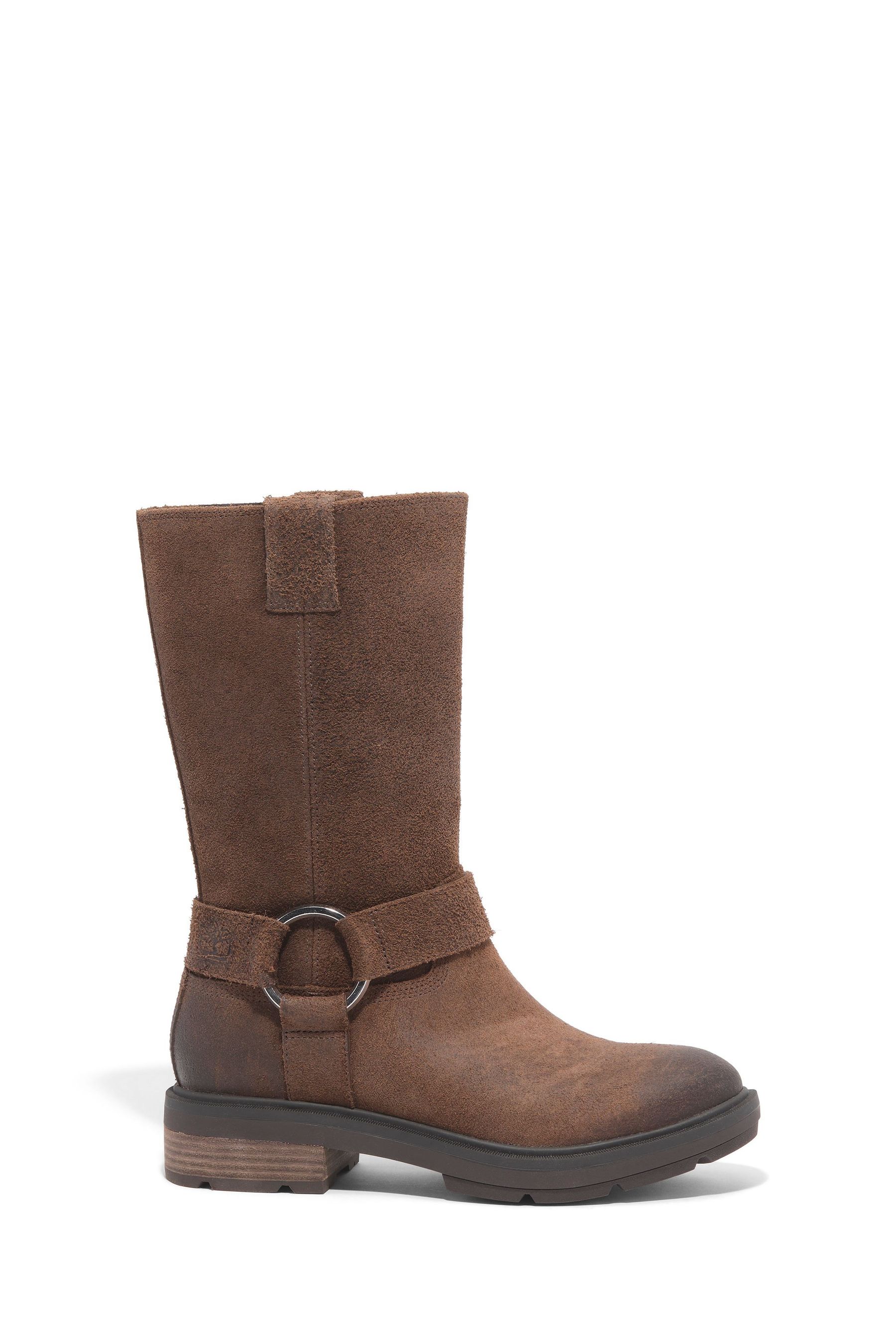 Tall pull on boots top