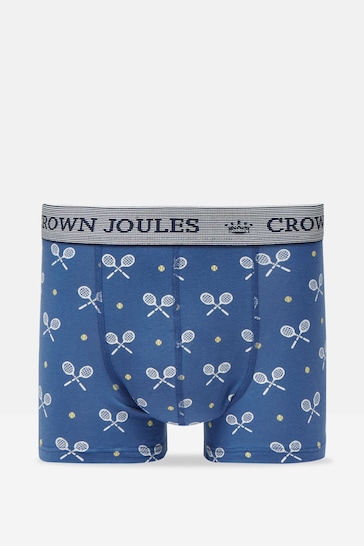 Joules Crown Joules Blue Tennis Cotton Boxer Briefs (2 Pack)