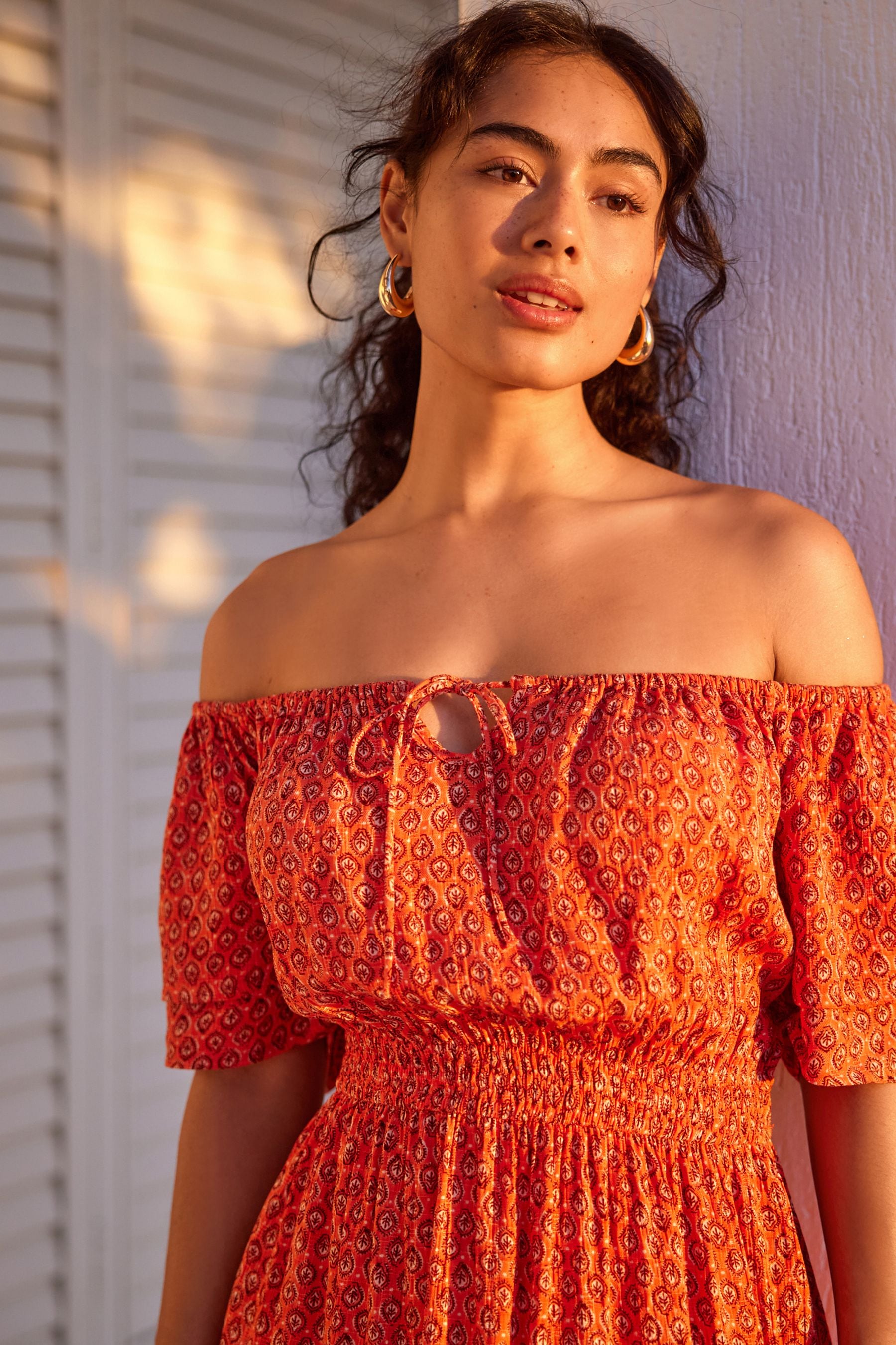 Coral orange dresses clearance